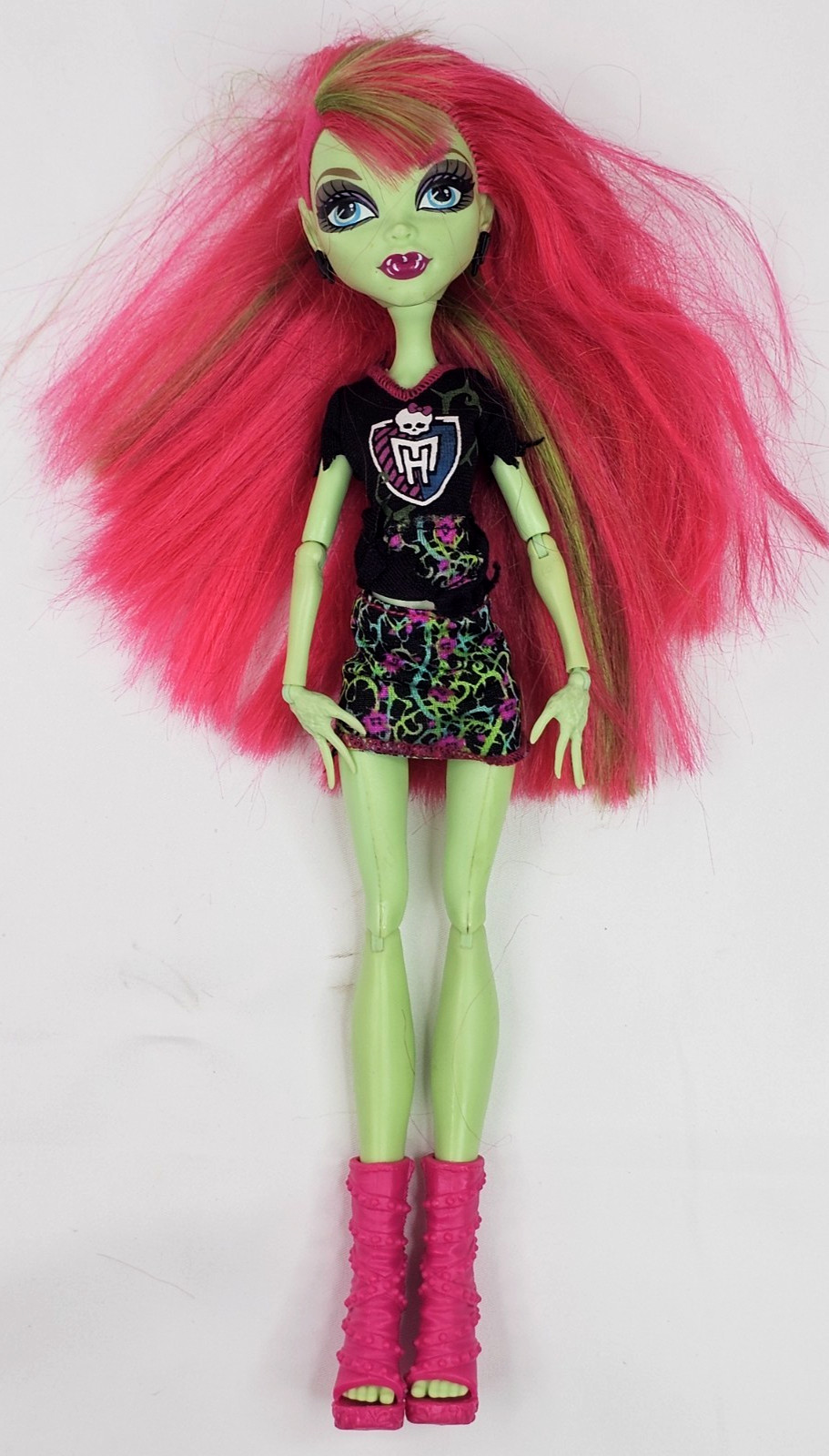 Monster High Venus McFlytrap Doll Ghoul Spirit G1 w Clothes, No Megaphone Stand