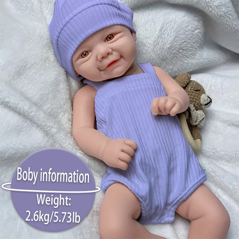 16.5” solid silicone doll silicone reborn doll silicone girl doll toys gifts