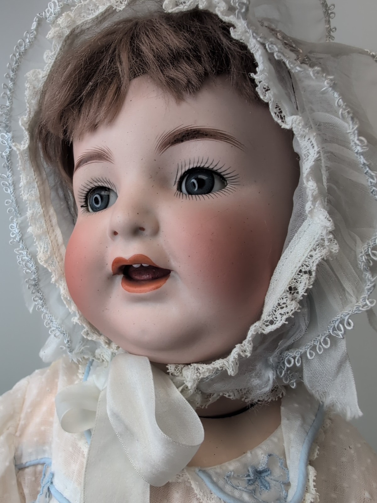 20” Antique German Simon & Halbig K Star R H126 Bisque Doll Compo Baby Body SF