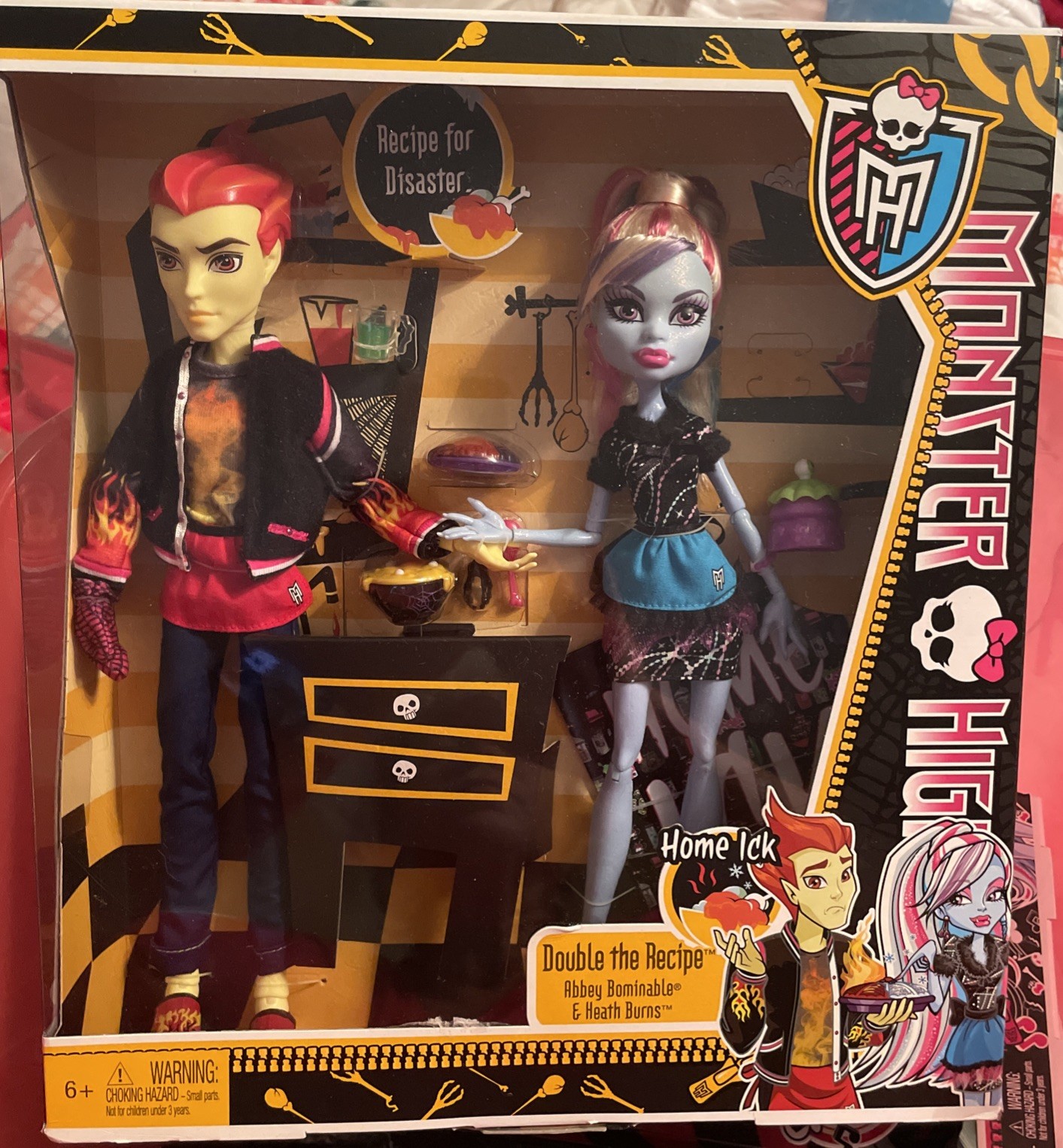 Heath Burns & Abbey Bominable Home Ick Monster High NEW (see Description) 2 Doll