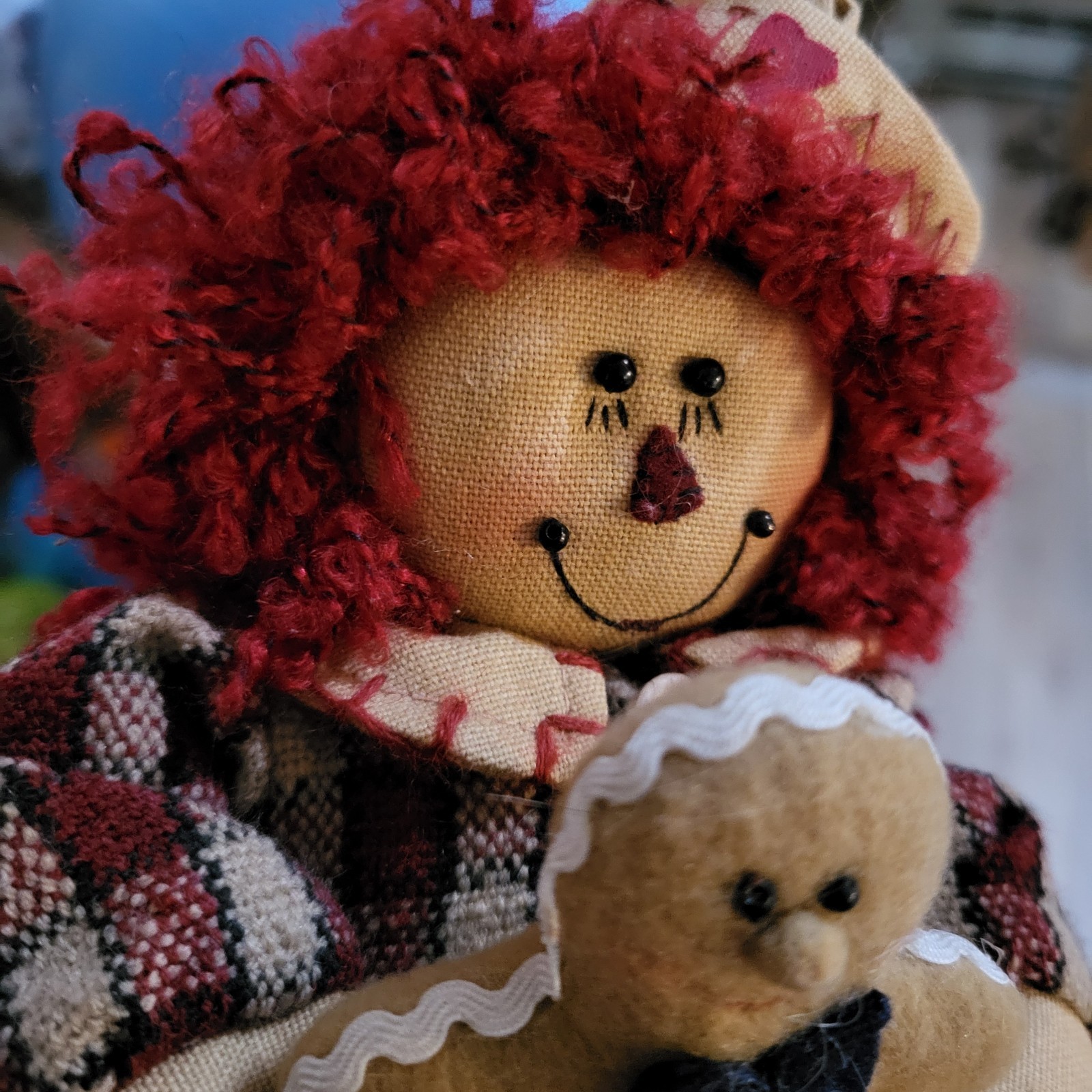 Hannah’s Handiwork Raggedy Andy With Gingerbread Man Plush
