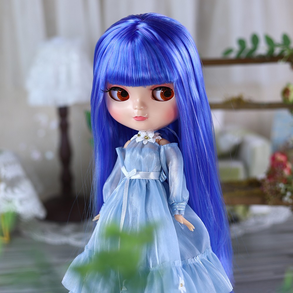 Custom-base Blythe Nude Doll from Factory 1/6 BJD 12” Joint Body Various Hair