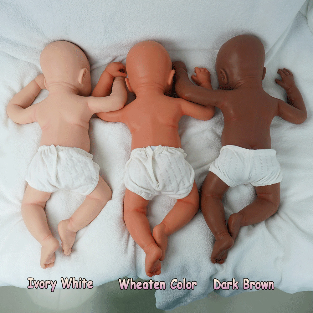 DollySil Reborn Baby Dolls Silicone Full Body Waterproof Realistic Newborn Baby