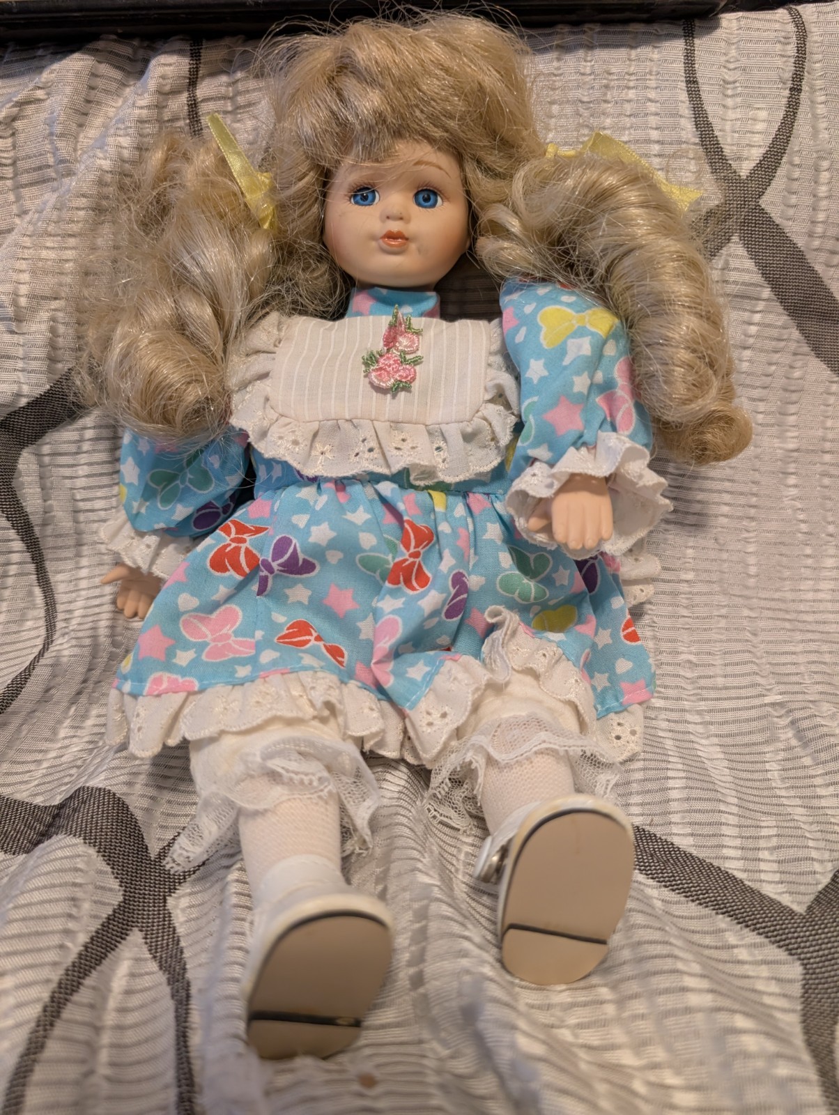 TB Trading Company Vintage musical, moving doll. ” You Light Up My Life” Tune