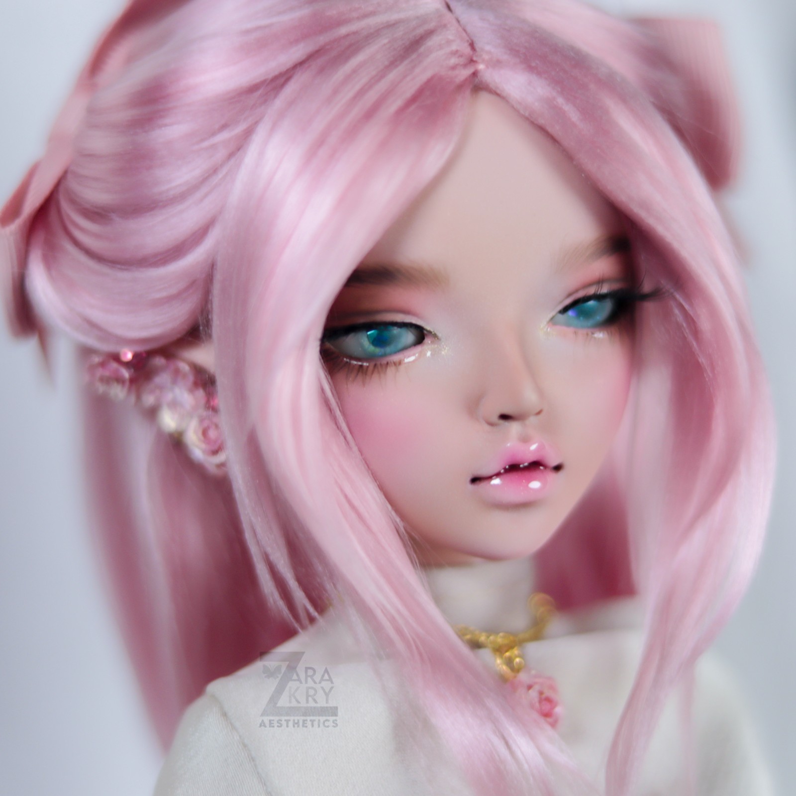 Minifee Chloe Dreaming Elf Tan BJD MSD 1/4 Doll custom faceup OOAK floral theme