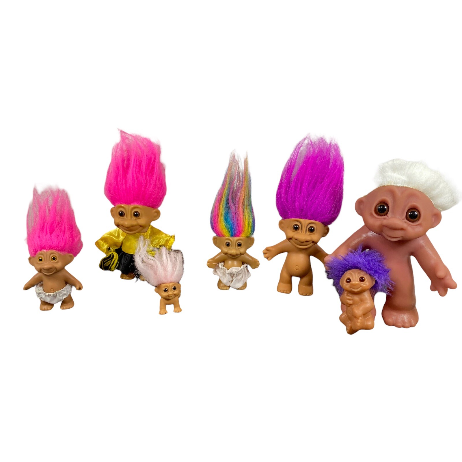 Vintage Troll Lot of 6 Figures Several Generations “Please See Photos”