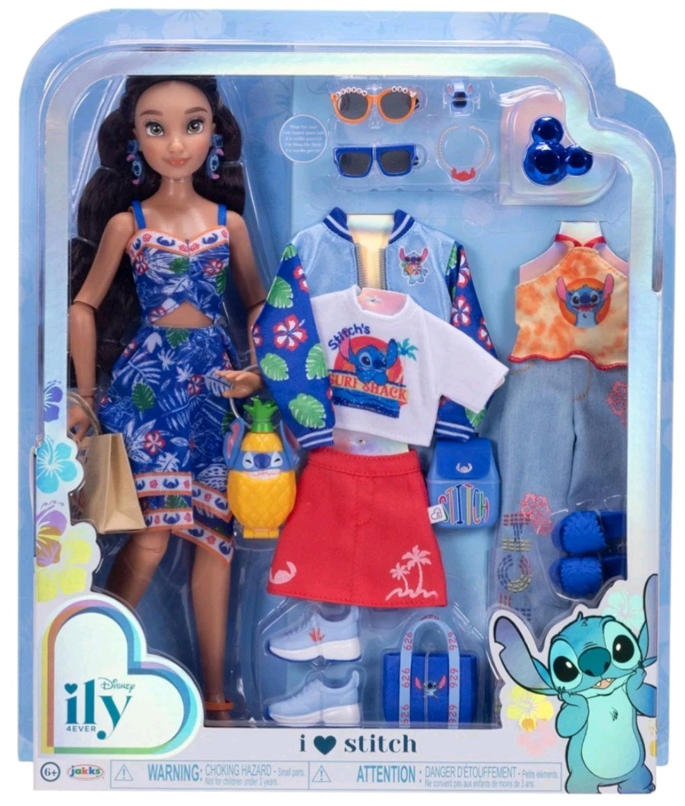 Disney/Jakks ily 4EVER 1 LOVE STITCH, Fashion Doll Set W/2X Outfits+ACC ++,BNIB