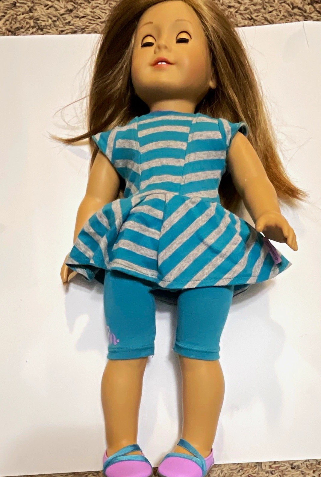 American Girl McKenna Brooks 18 in Doll Shooting Star Gymnastics Outfit & Accs
