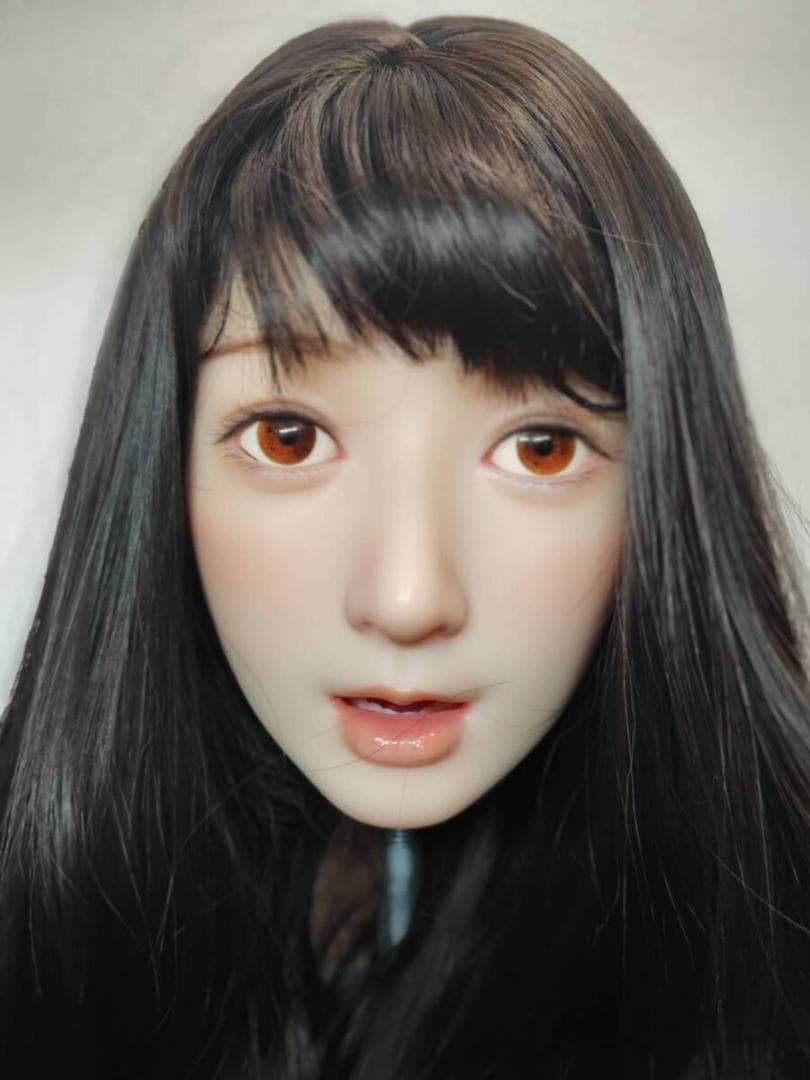Life-size doll, soft silicone head 07, movable mouth, M16 part, head onl #QYA3JZ