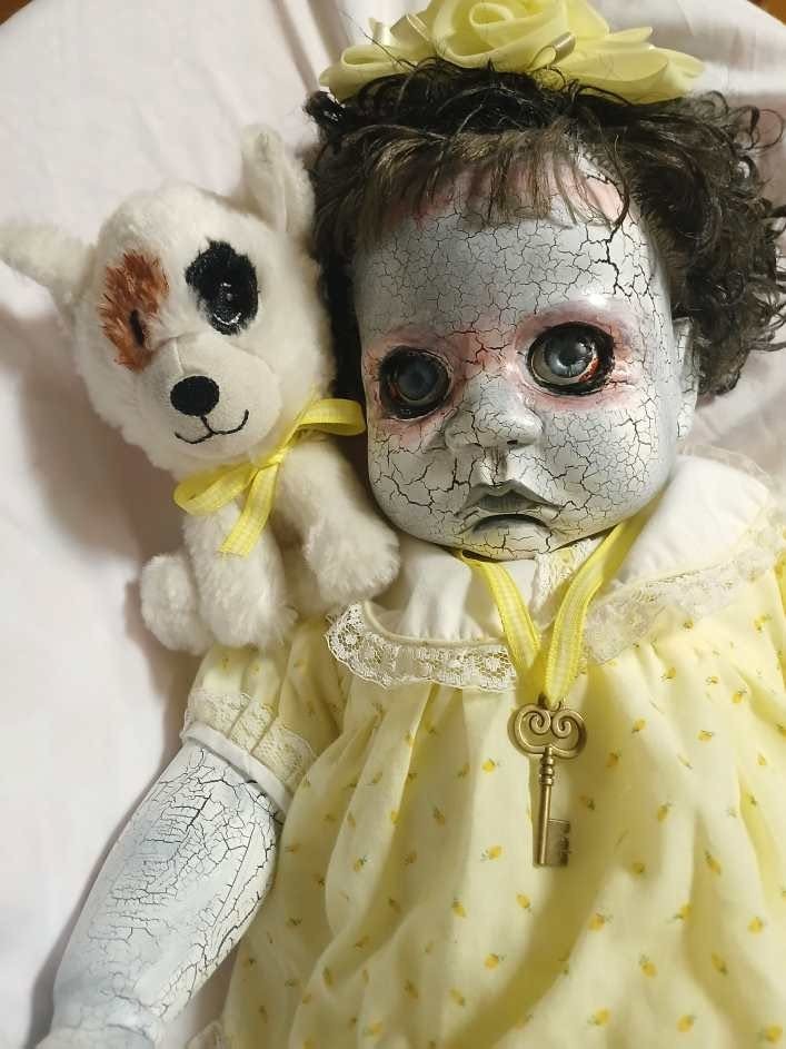 “Sunny and Sam” One of a kind creepy Baby Girl Doll