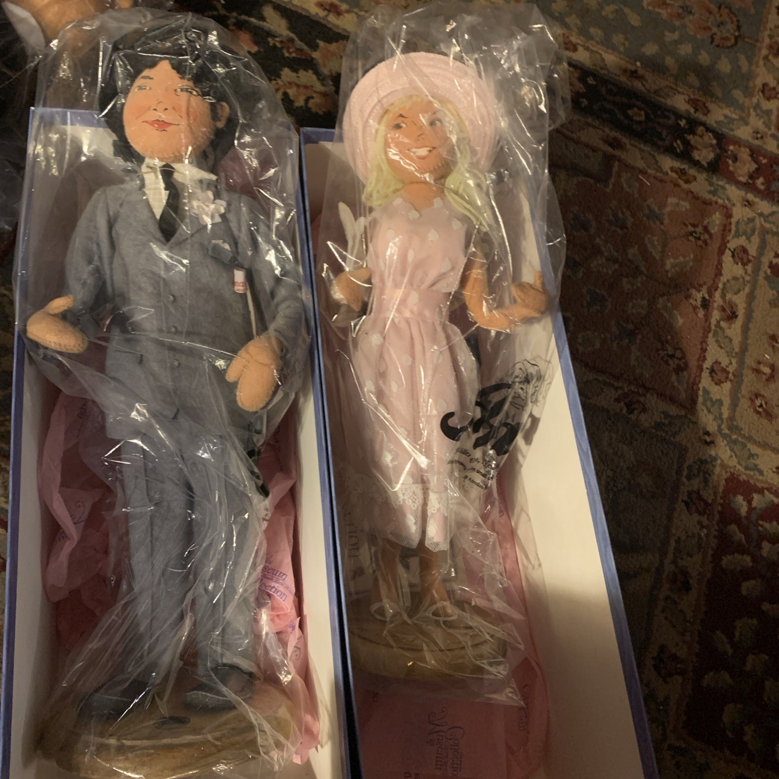 Annalee Museum Collection Dolls Rogers Clothing Woman and Man Matched set NO BOX