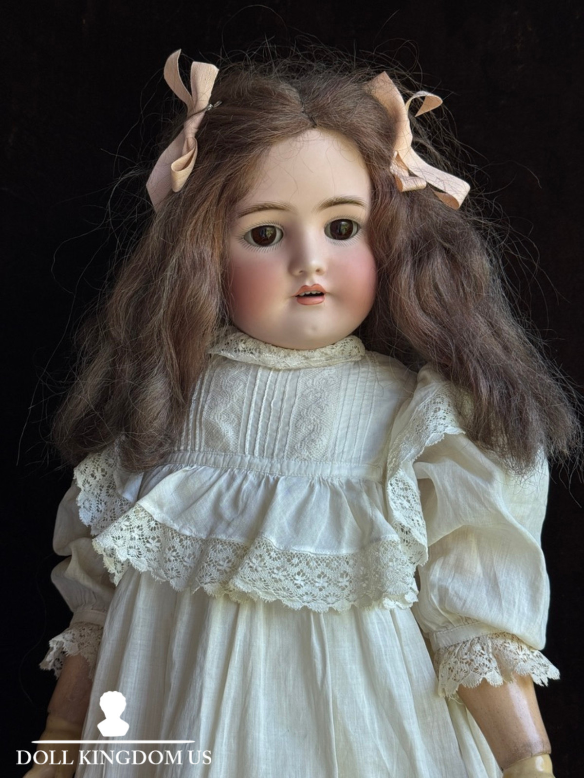 Antique German 29” Simon Halbig Heinrich Handwerck Bisque Head Doll