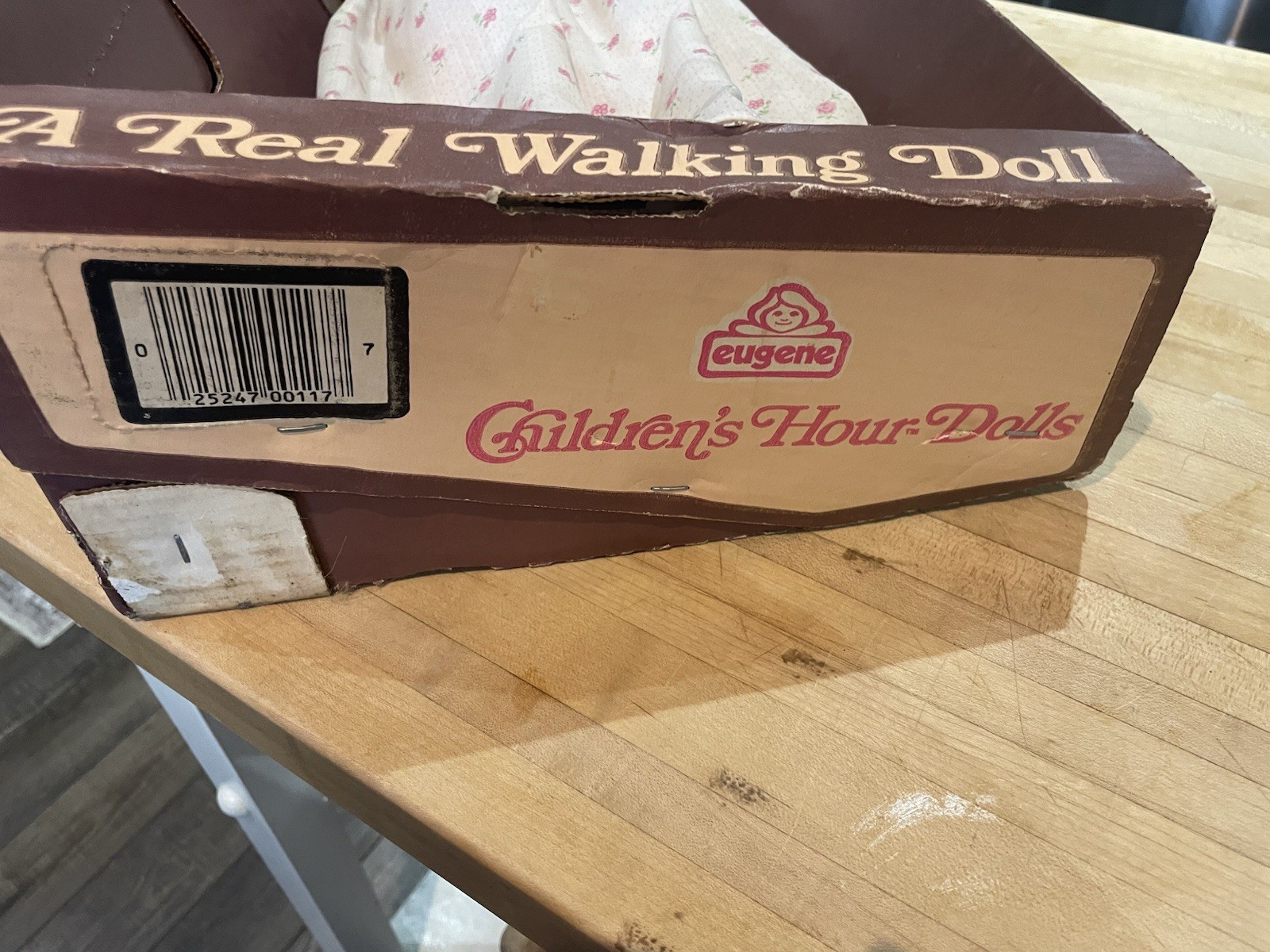 Vtg 1982 Eugene Brunette Walker Sleepy Eyes 24” Doll In Box The Children’s Hour