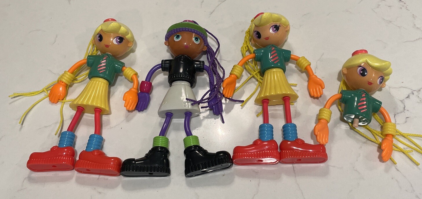 Vintage McDonalds 7″ Betty Spaghetty Dolls: Lot Of 3 1/2 McDonalds Toys