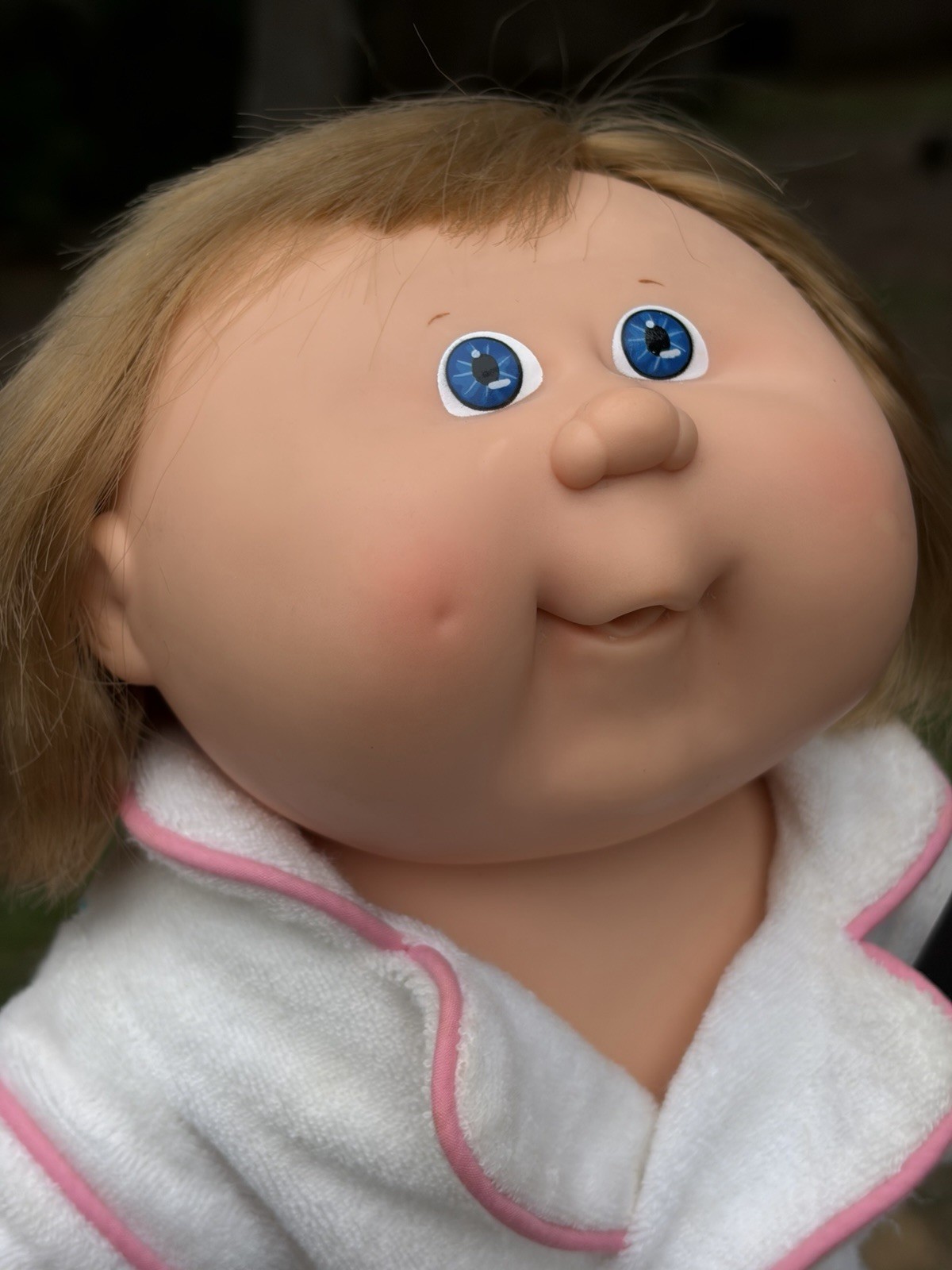 1983 Cabbage Patch Kids Splashin’ Kids Doll Strawberry Blonde Blue Eyes Robe #21