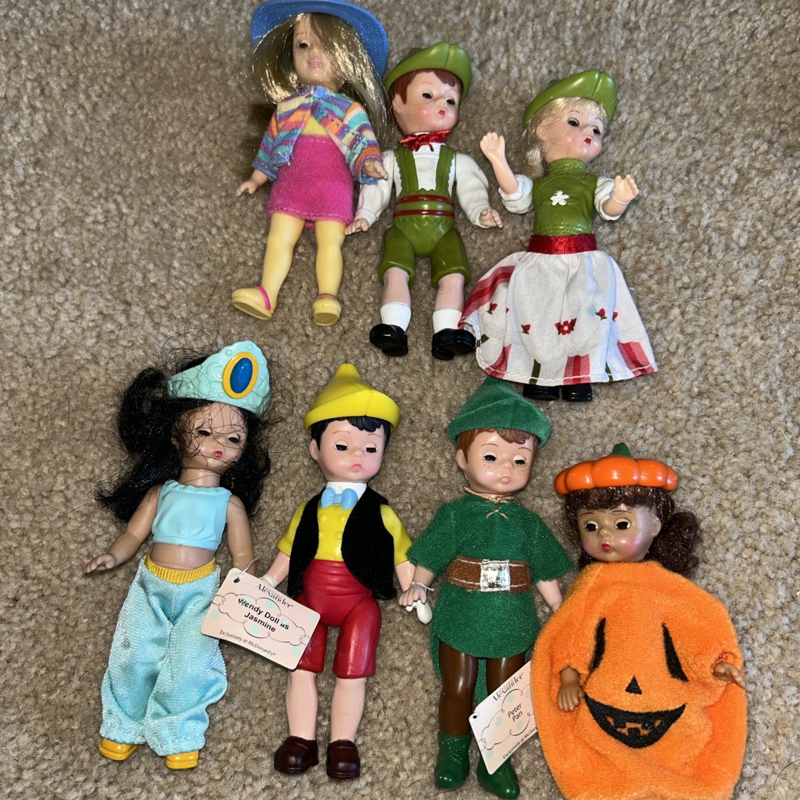 Madame Alexander Mcdonalds Costume Dolls Pumpkin Disney Hansel Gretal Lot