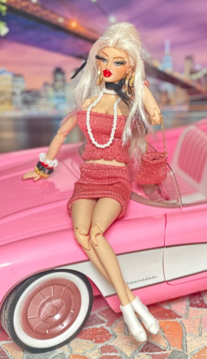 ooak custom barbie doll bombshell pin up look like brigitte bardot 2.0 big chest