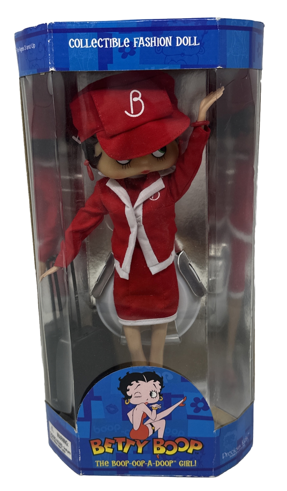 Betty Boop Precious Kids Fashion Doll Airline Flight Attendant NRFB
