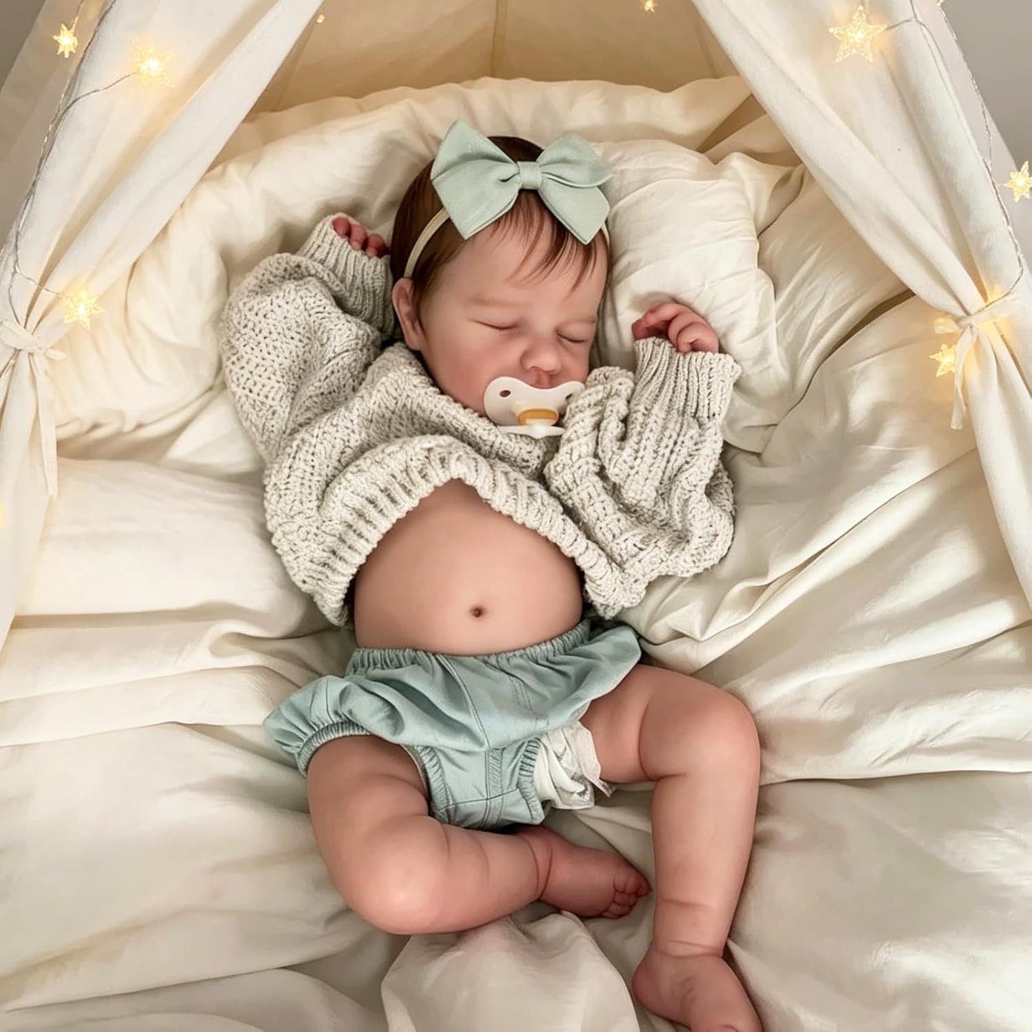 Life like Reborn Baby Dolls Soft Vinyl Full Body Girls, 20 Inch Realistic Newbor