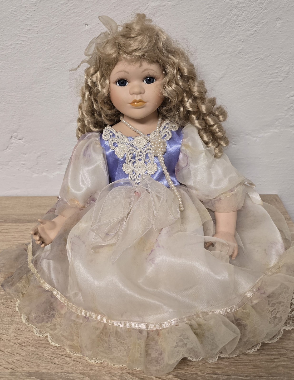Artist doll, porcelain doll, porcelain head, 33 cm, collector’s item,…