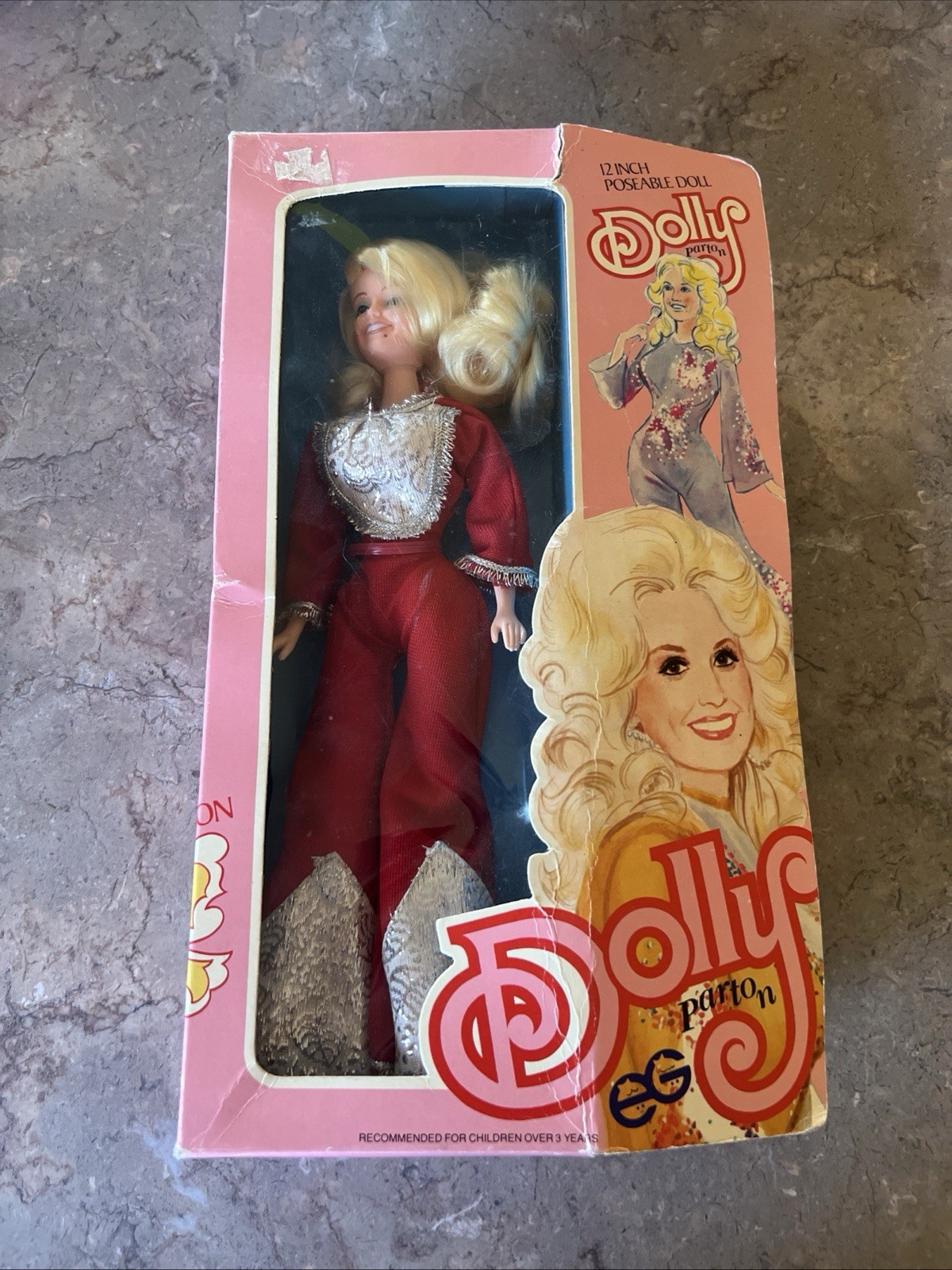 1978 DOLLY PARTON Goldberger 12″ Poseable Doll Figure Country Music Doll/Barbie