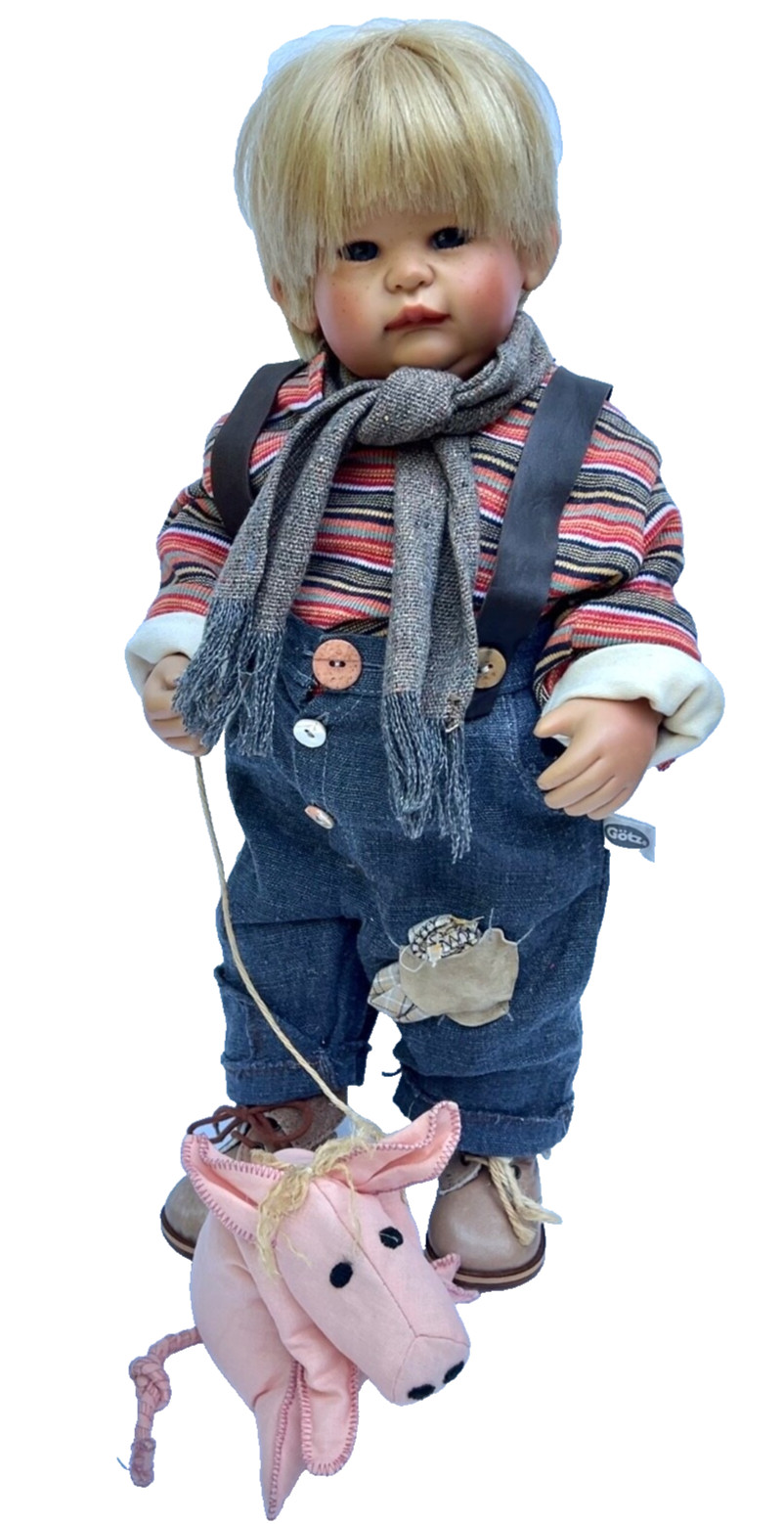 Gotz Susi Eimer Designer Artist Boy Doll Eder 19.5” Tall 1999 Limited Variation