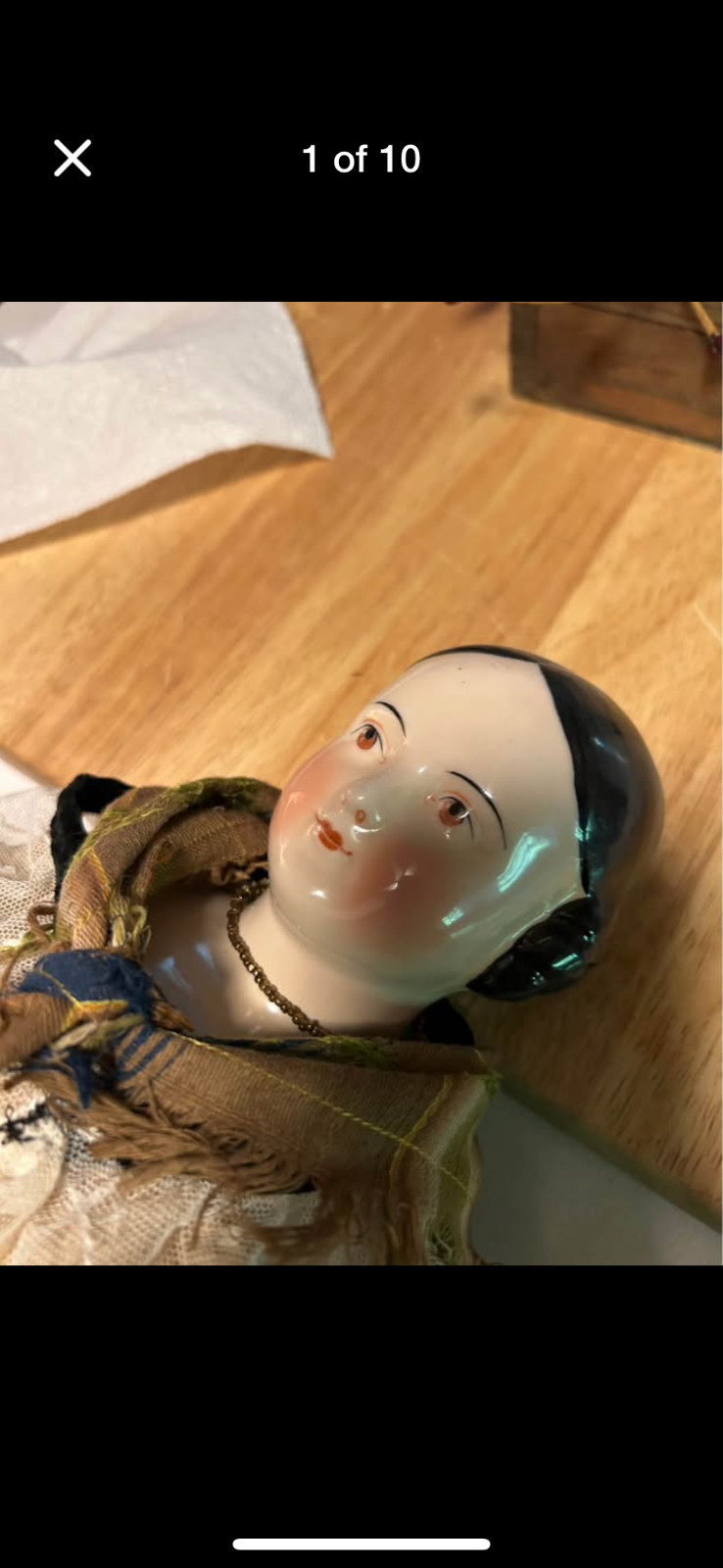 ANTIQUE Vintage VICTORIAN Porcelain Beauty CHINA DOLL & CLOTHES / CIVIL WAR Era