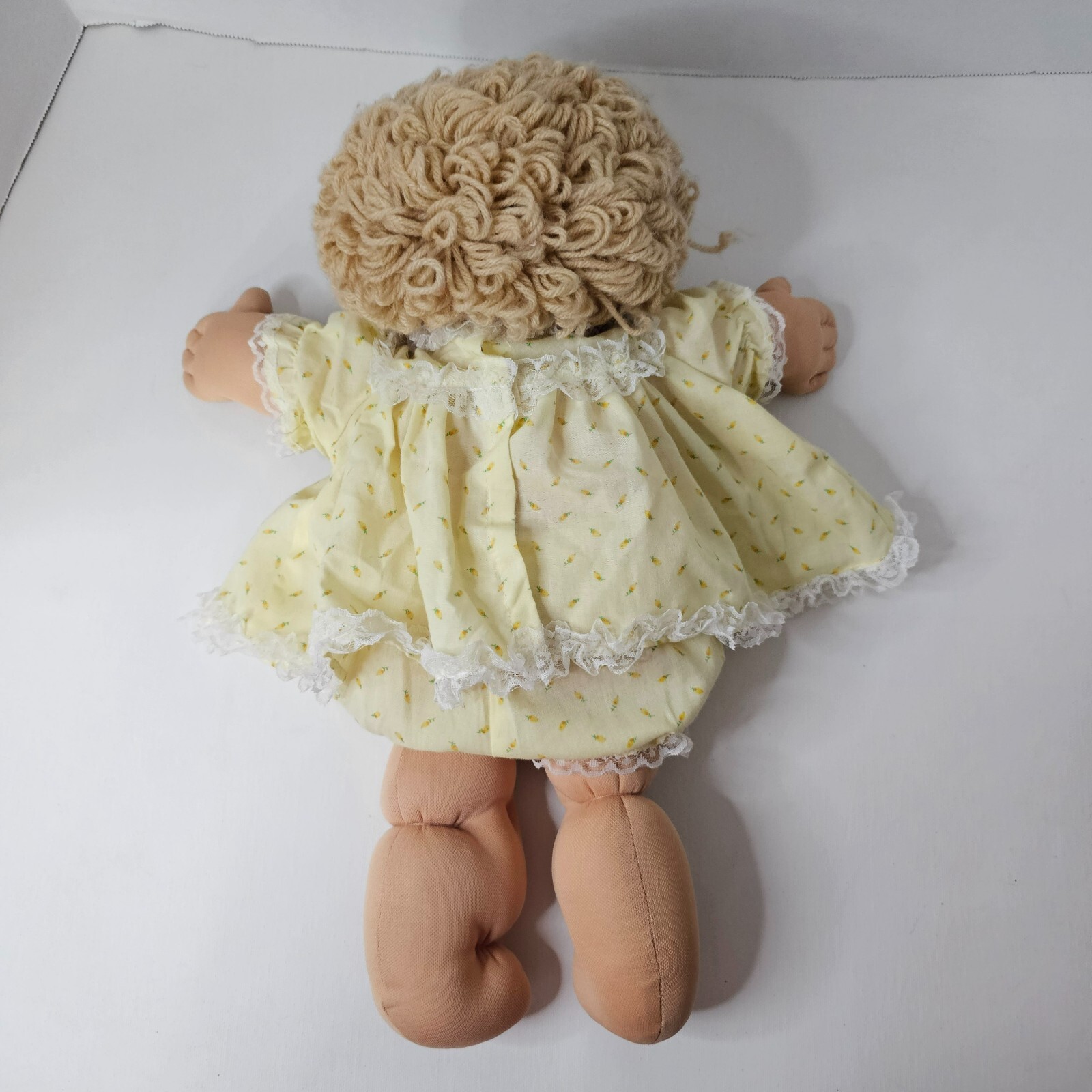Coleco Babbage Patch Doll Plush 1978, 1982 Popcorn Hair Green Eyes With Outfit
