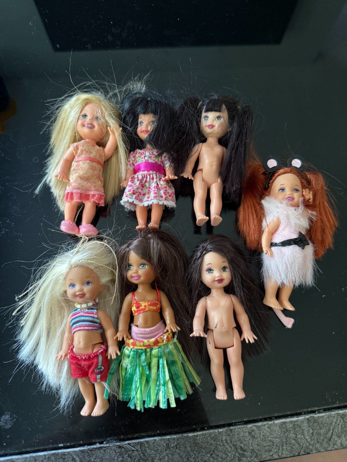 Vintage Small Fashion Dolls Lot of 7