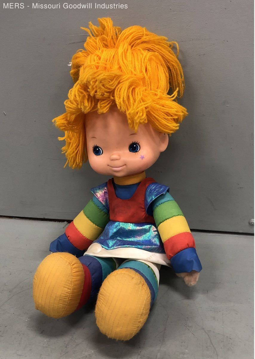 Vintage 1983 Hallmark Rainbow Brite Doll Large Plush Yarn Hair 18 Inch