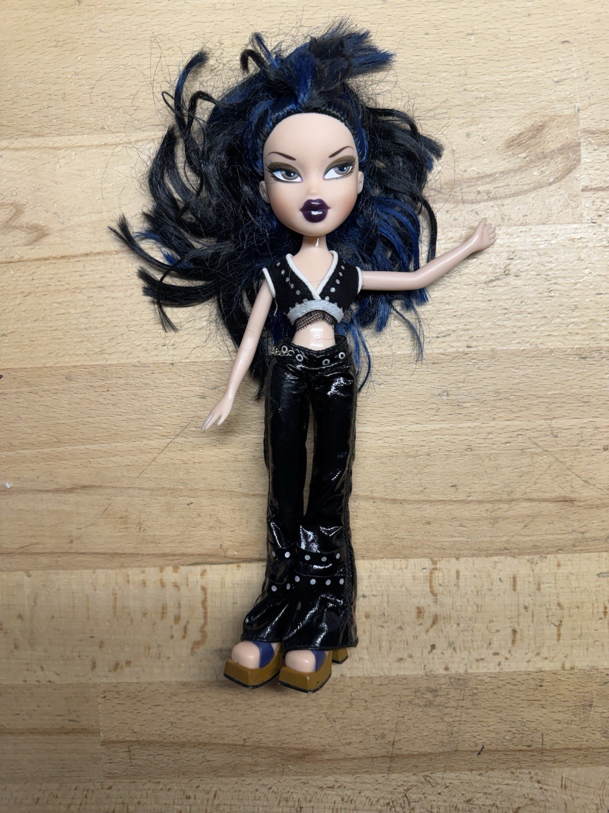 Bratz Pretty N Punk Jade Missing Top Black Leather Pants MGA Doll