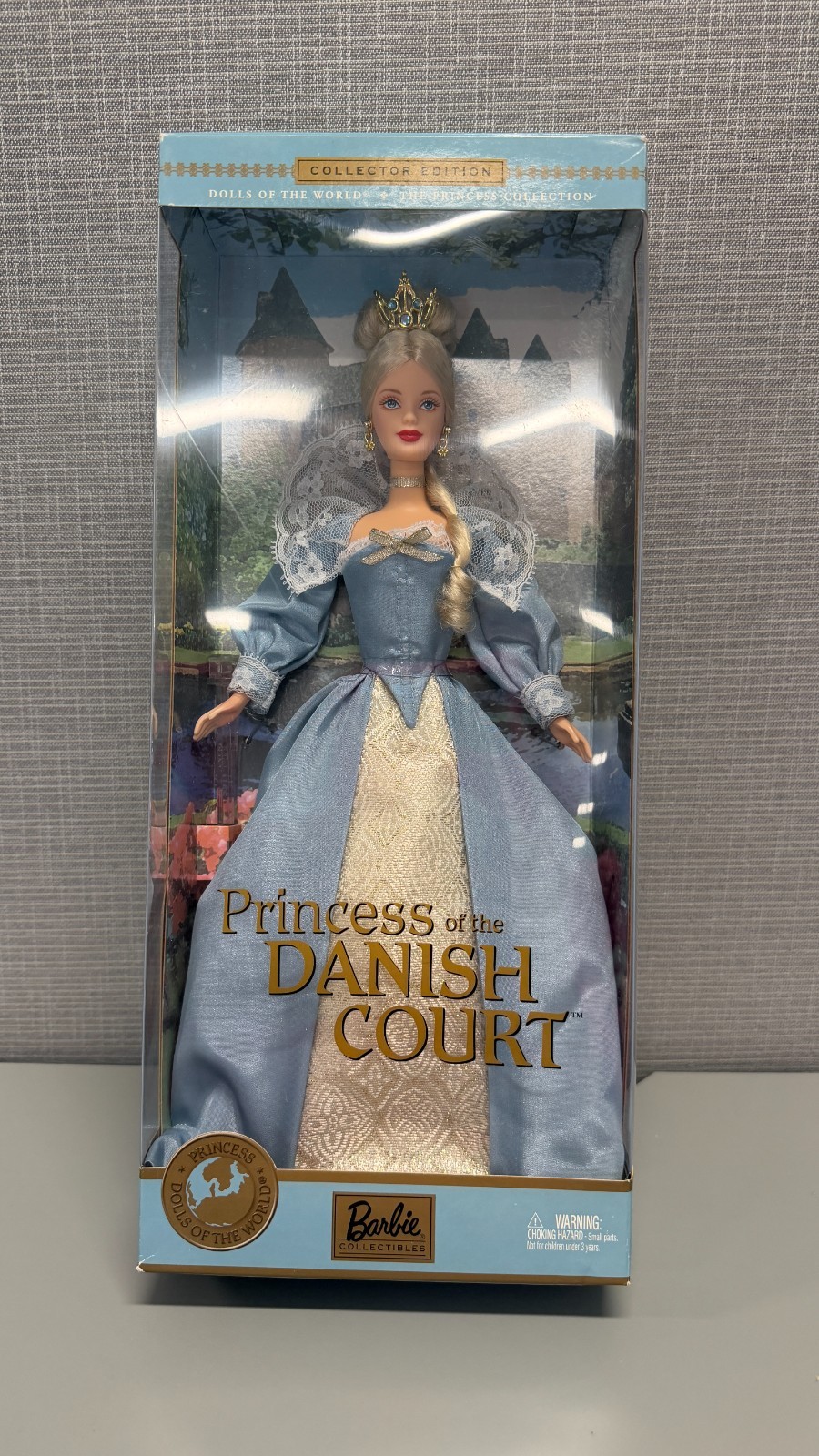 Dolls of the World Princess of the Danish Court Barbie Doll 2002 Mattel 56216