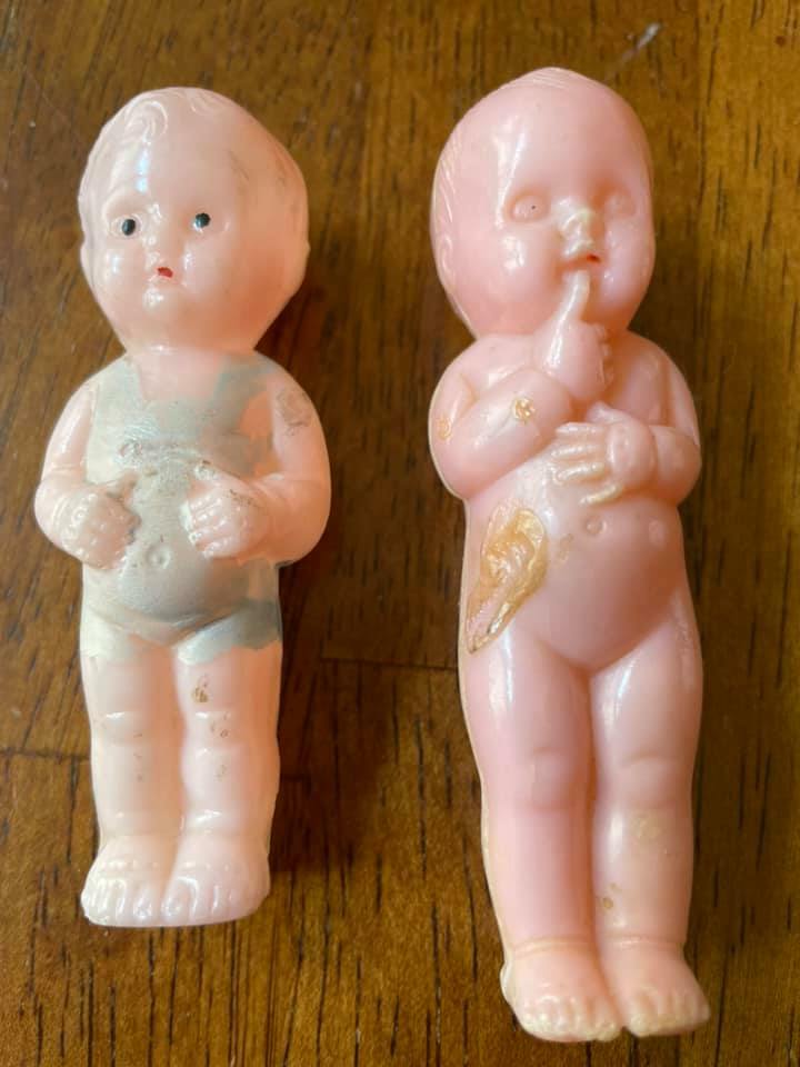 1950’s Dolls Banner Best USA VINTAGE Lot of 2 – Hard Plastic or Celluloid ?