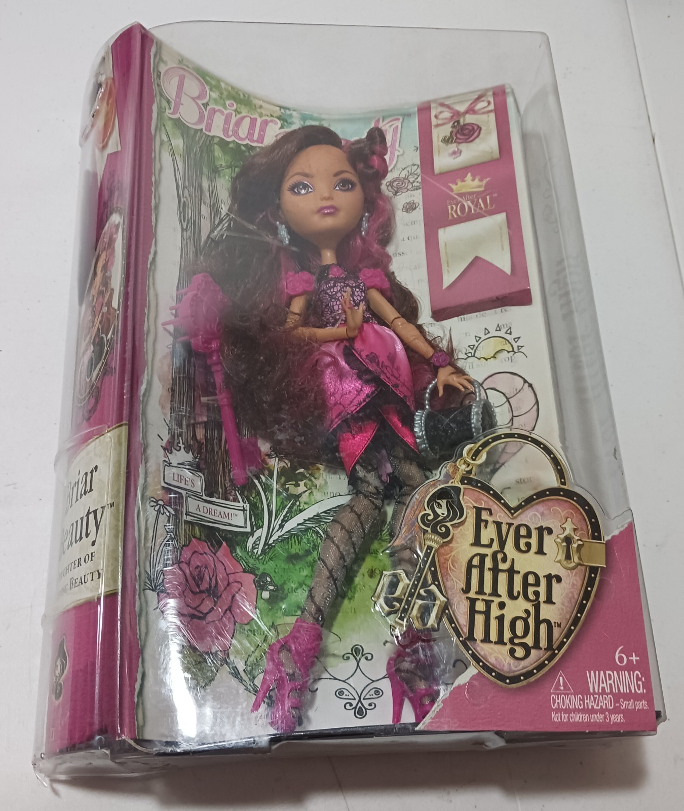 Ever After High Briar Beauty Doll Daughter Sleeping Beauty 2013 G1 NEW Damaged