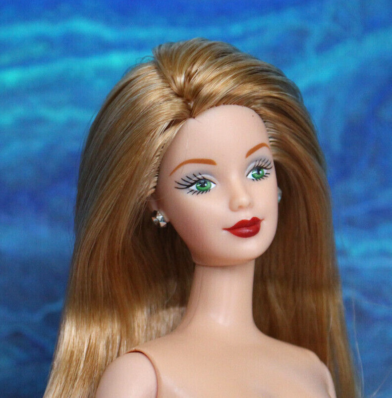 Nude Strawberry Blonde Barbie ginger hair BRIGHT Green eyes TNT Mackie DBox4OOAK