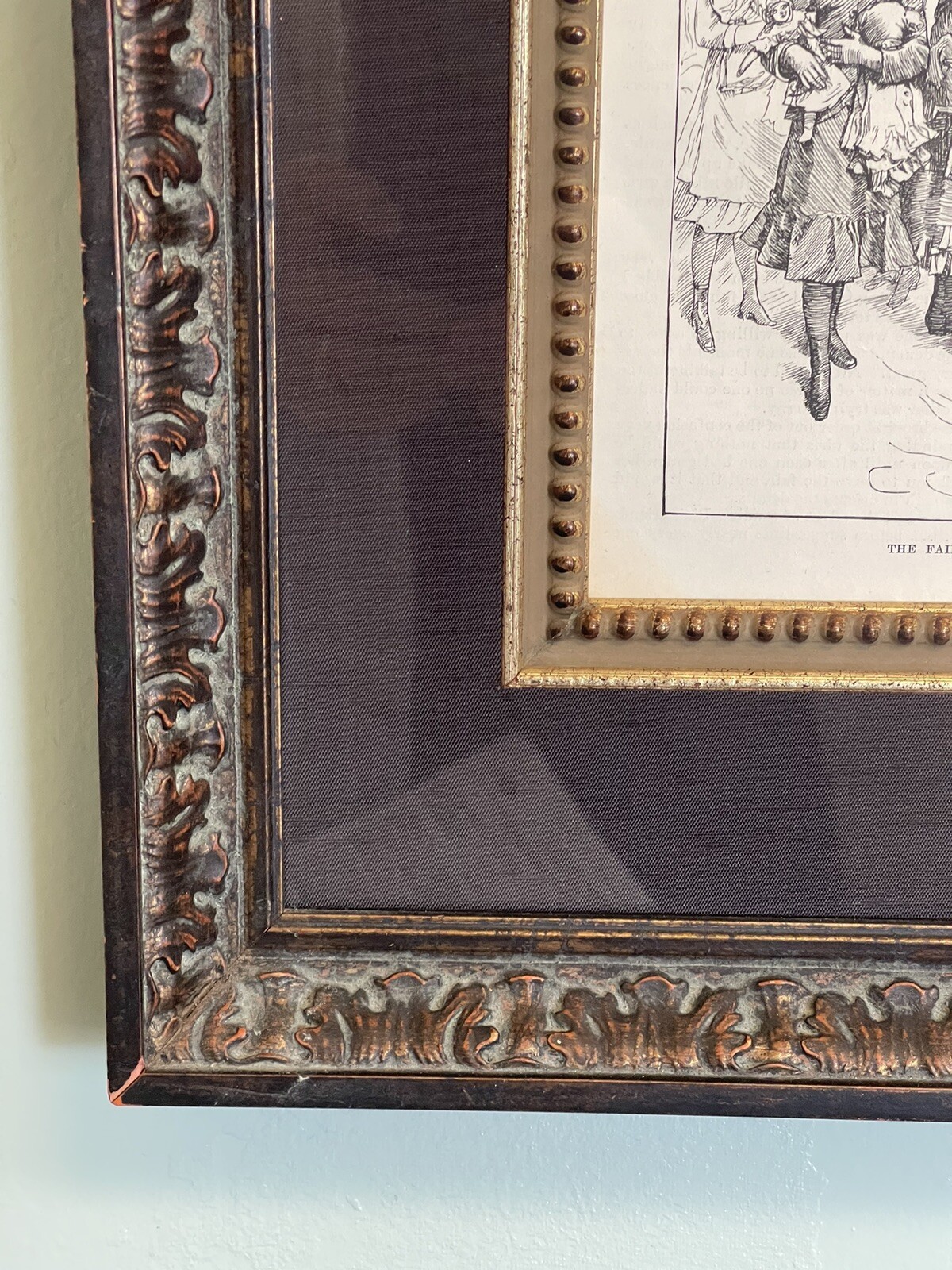 Framed Harper’s Young People Illustrated Weekly Magazine Antique Doll Print 1884