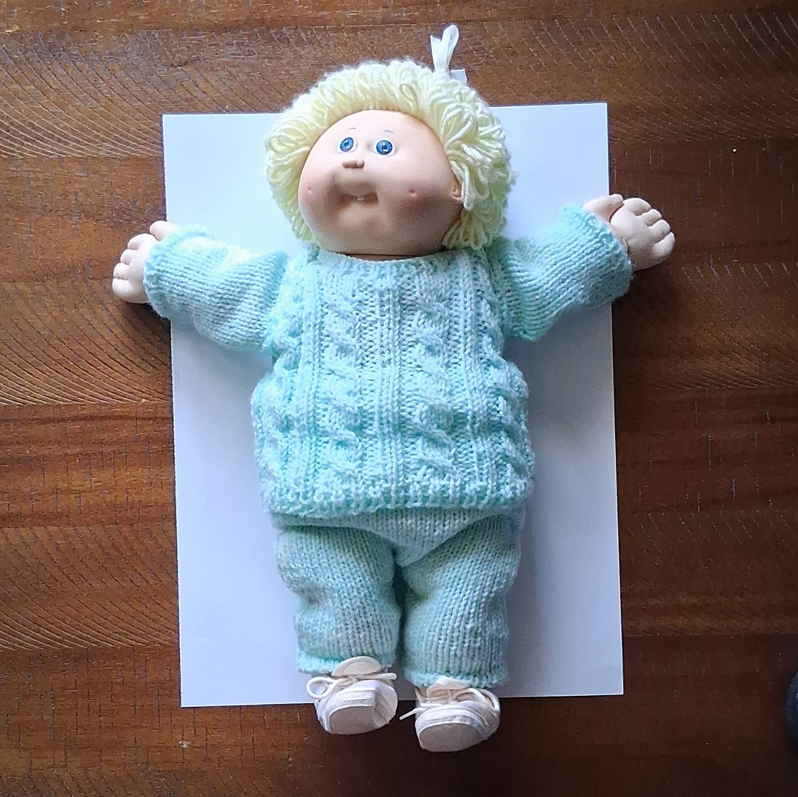 Xavier Roberts1985 Cabbage Patch Doll. Blonde Hair Blue Eyes.