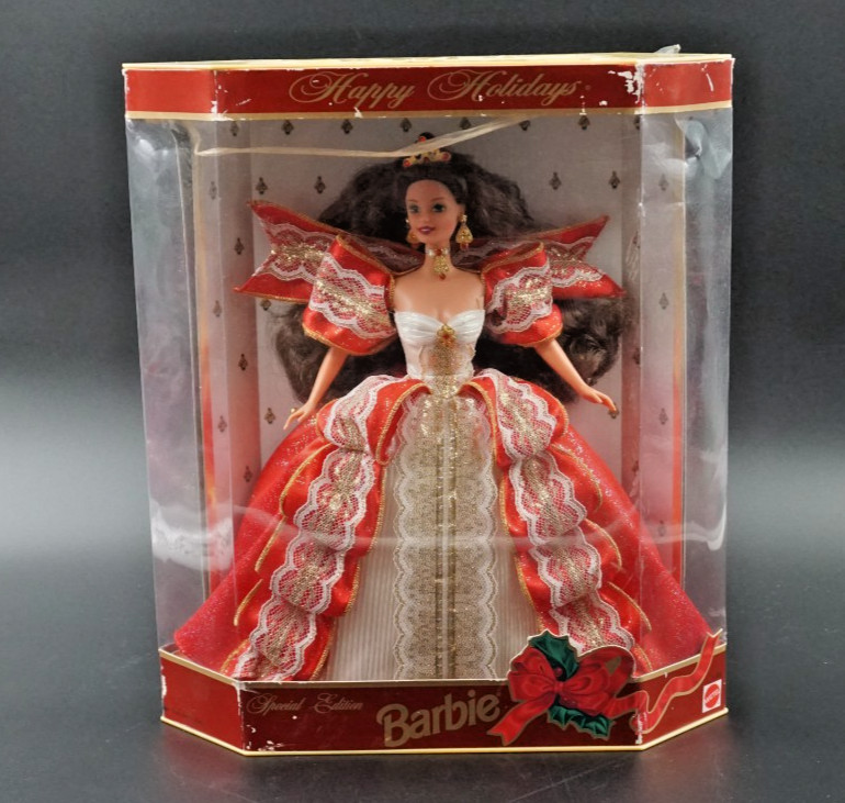 Mattel Barbie Special Edition Happy Holiday 10th Anniversary. NIB