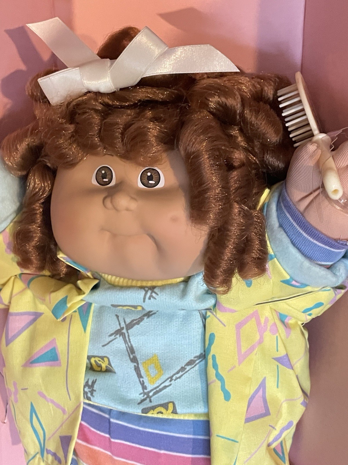 Cabbage Patch Kids Cornsilk Reddish Brown Curls OK Factory HM3 1986 Bright Color