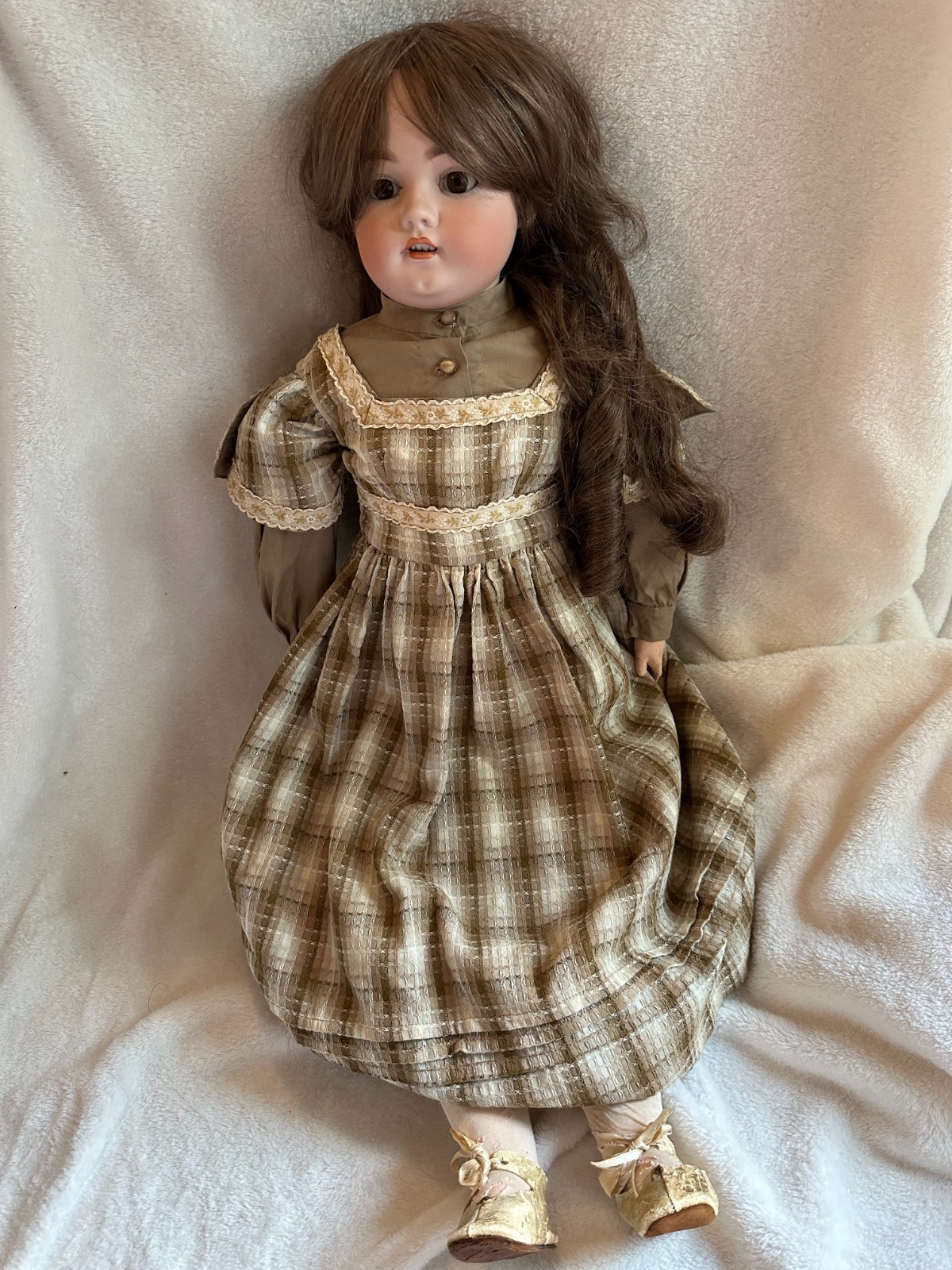 Large 30″ SIMON & HALBIG 1080 DAINTY DOROTHY Antique German Bisque Doll Sears