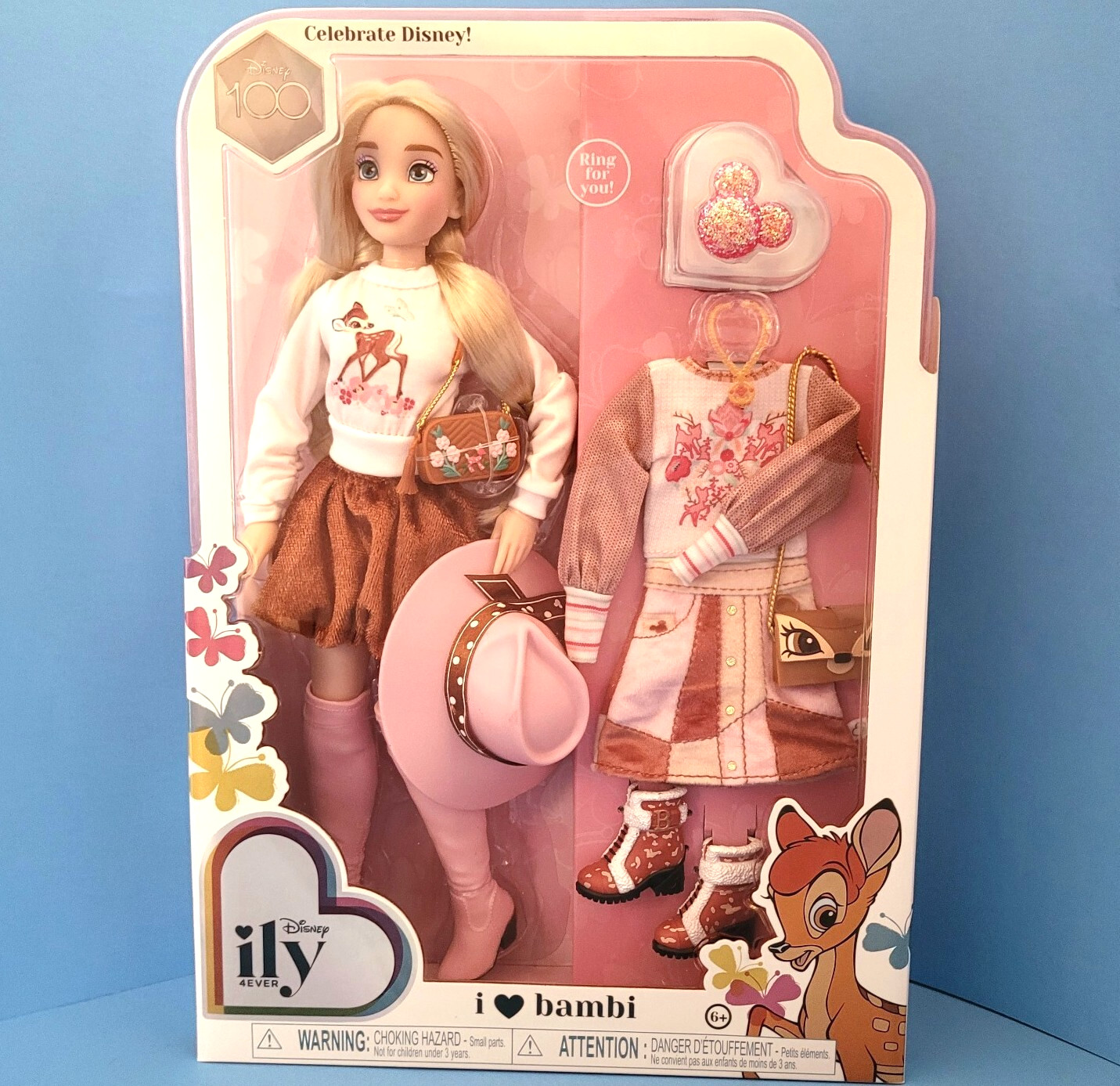 Disney ILY 4EVER Inspired By Bambi Fashion Doll w Mix & Match Outfits Jakks NRFB