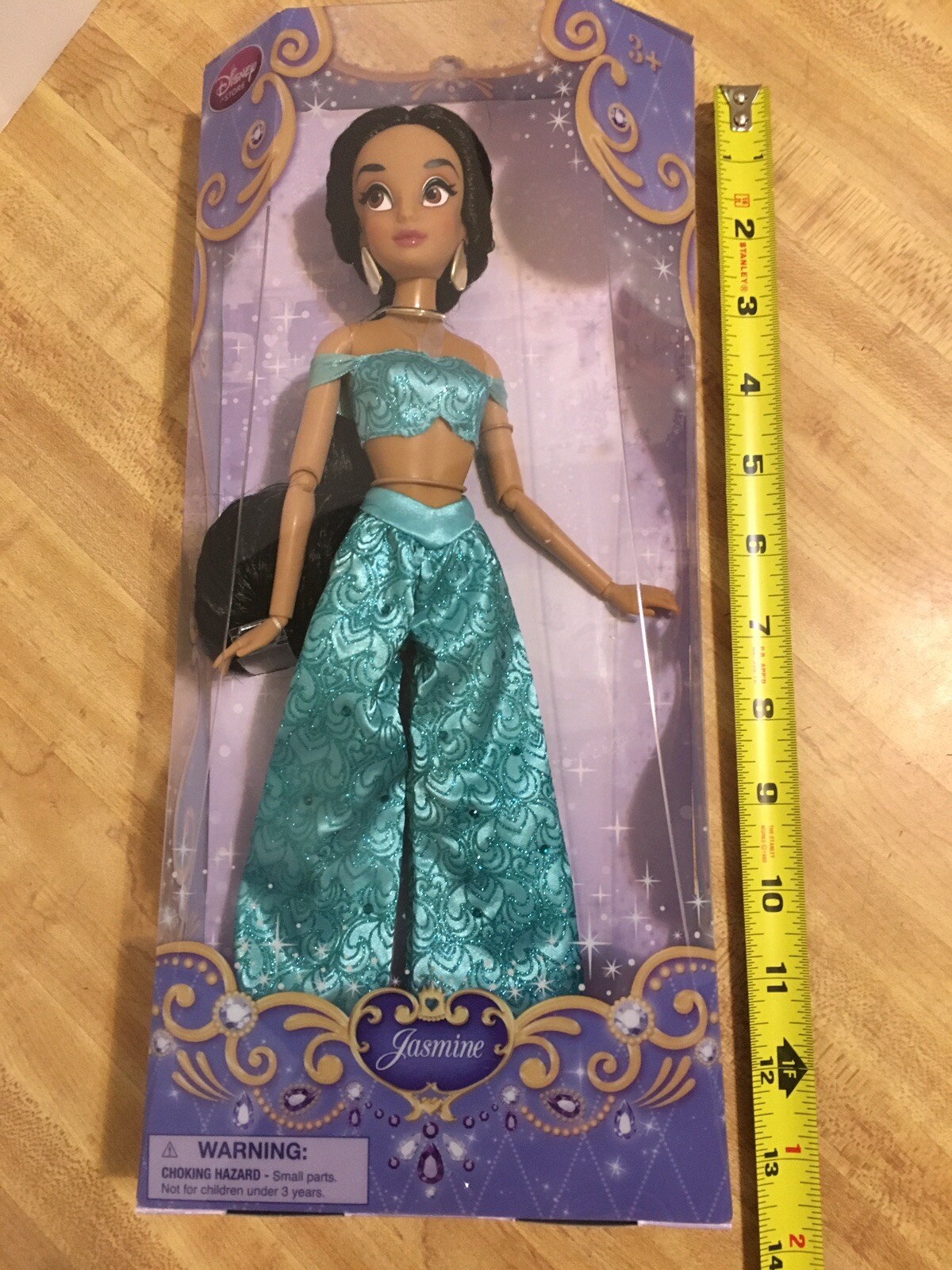 Disney Store Exclusive Classic 12” Jasmine Doll – Retired -NEW