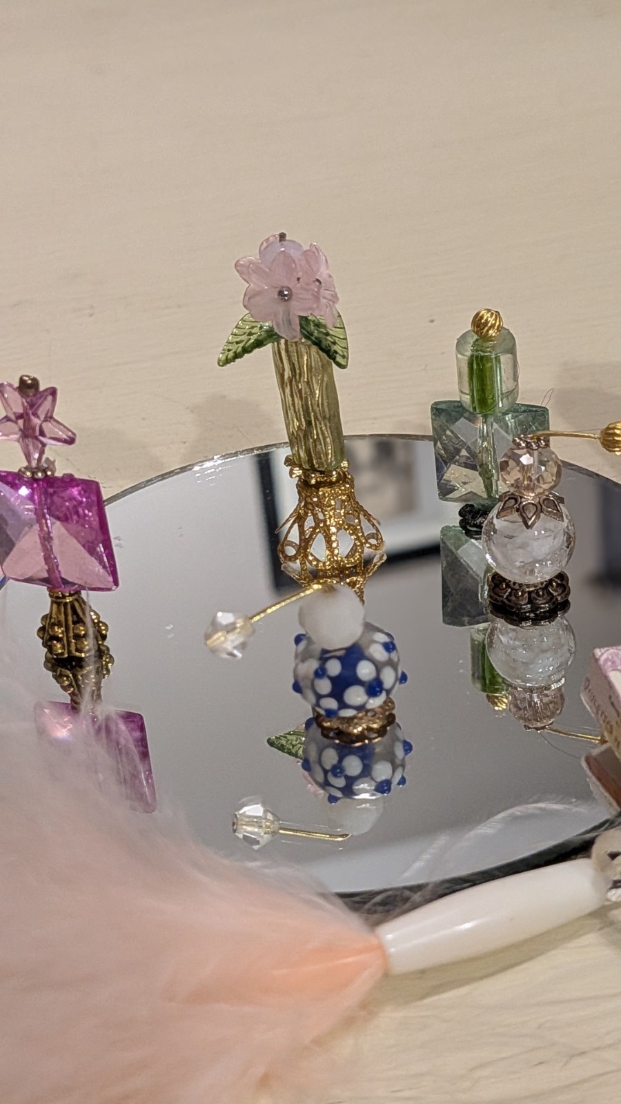 Doll size mini perfume bottles and access. OOAK cuatom made
