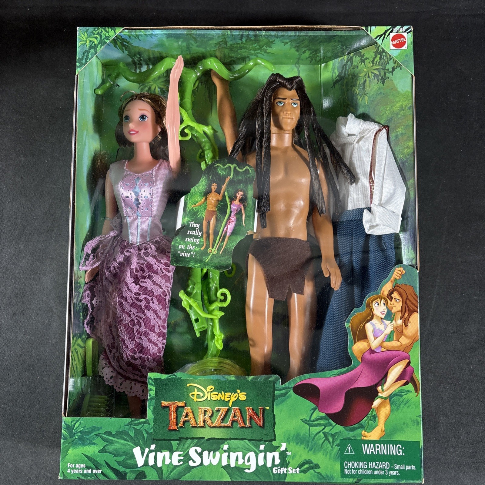 VINE SWINGIN GIFT SET TARZAN DISNEY ACTION FIGURE MATTEL FASHION DOLL BARBIE NEW