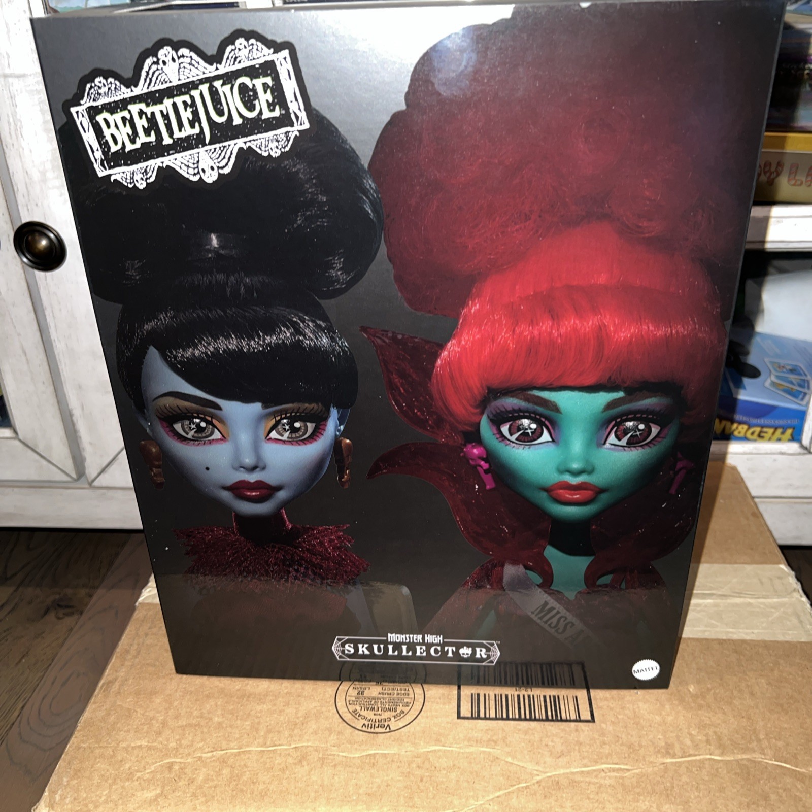 NIB Mattel Creations Monster High Beetlejuice Waiting Room 2-Pack In Hand
