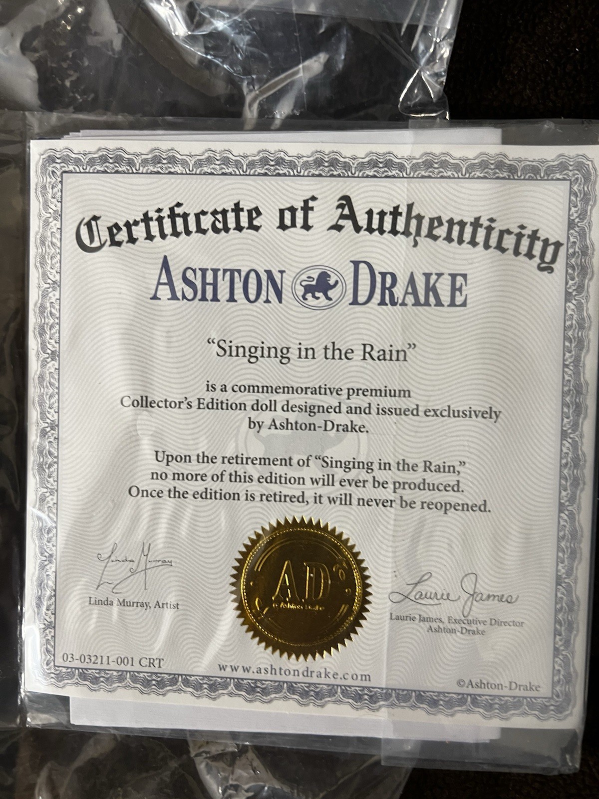 Ashton-Drake So Truly Real Interactive Baby Doll “Singing in The Rain” By Murray