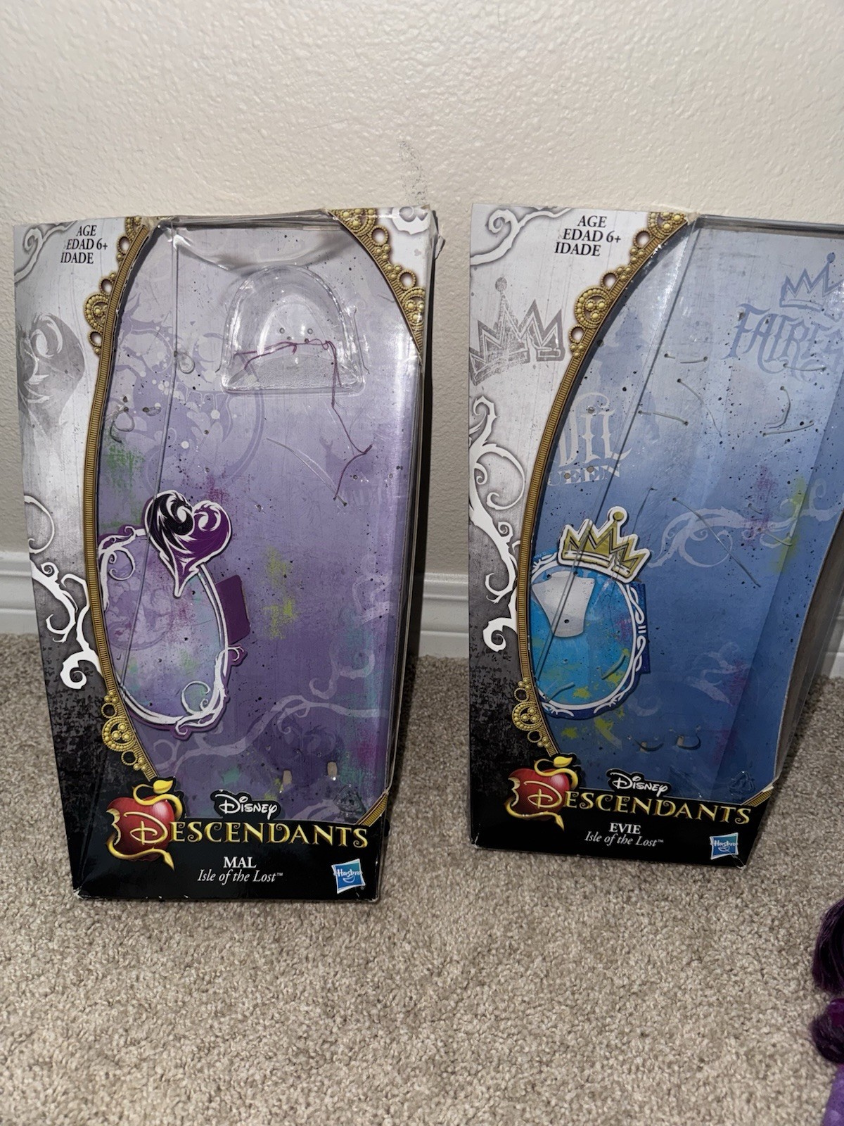 (HASBRO 2015) Disney Descendants Mal & Evie Signature Fashion Dolls (COMPLETE)